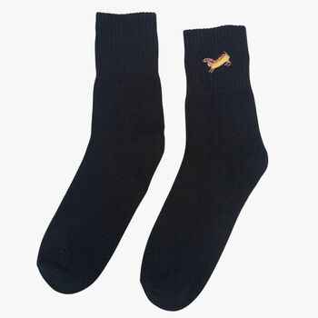 Women's Hot Dog Embroidered Cotton Ankle Socks Five Pack, 7 of 7