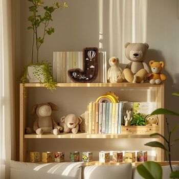 Personalized Piggy Bank, Wooden Kids Letters, 5 of 10