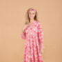 Indian Cotton Cherry Blossom Print Dress, thumbnail 1 of 3