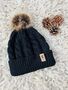 Patterned Beanie | Knitted Bobble Hat, thumbnail 1 of 11