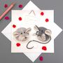 Happy Together Mouse Greeting Card, thumbnail 3 of 3