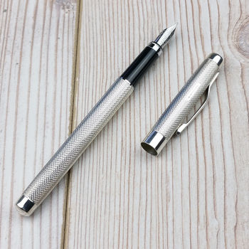 Personalised Silver Fountain Pen, 4 of 12