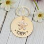 Gold Daisy Pet ID Tag, Gold, Silver Or Rose Gold, thumbnail 1 of 4