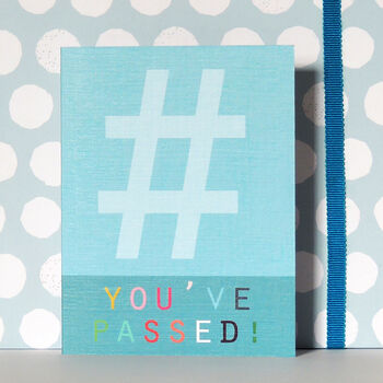 Mini Hashtag You've Passed Card, 5 of 5