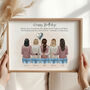 Personalised 40th Birthday Portrait Print For Her, thumbnail 1 of 5