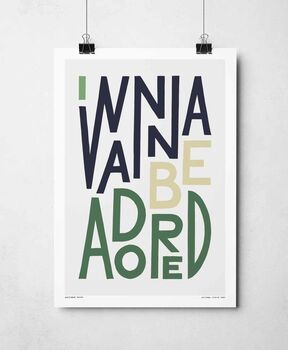 I Wanna Be Adored Print, 3 of 8