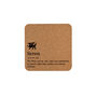 'Seren' Definition Square Cork Coaster | Homeware | Tableware, thumbnail 2 of 2