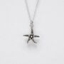 Silver Starfish Pendant Necklace And Card, thumbnail 3 of 7
