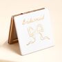 Wedding Bridal Bow Compact Mirror, thumbnail 2 of 3