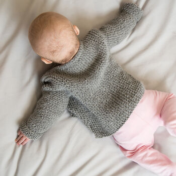 Lilly Cardigan Baby Knitting Kit, 3 of 12