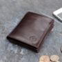 Personalised Leather Wallet With Coin Section 'Rocca', thumbnail 1 of 12