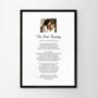 Wedding Photos And Poem Personalised Print, thumbnail 8 of 10