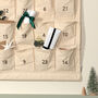Personalised Canvas Advent Calendar Embroidered, thumbnail 9 of 12