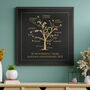 Personalised Golden Anniversary Family Tree Ltd Edition, thumbnail 2 of 4