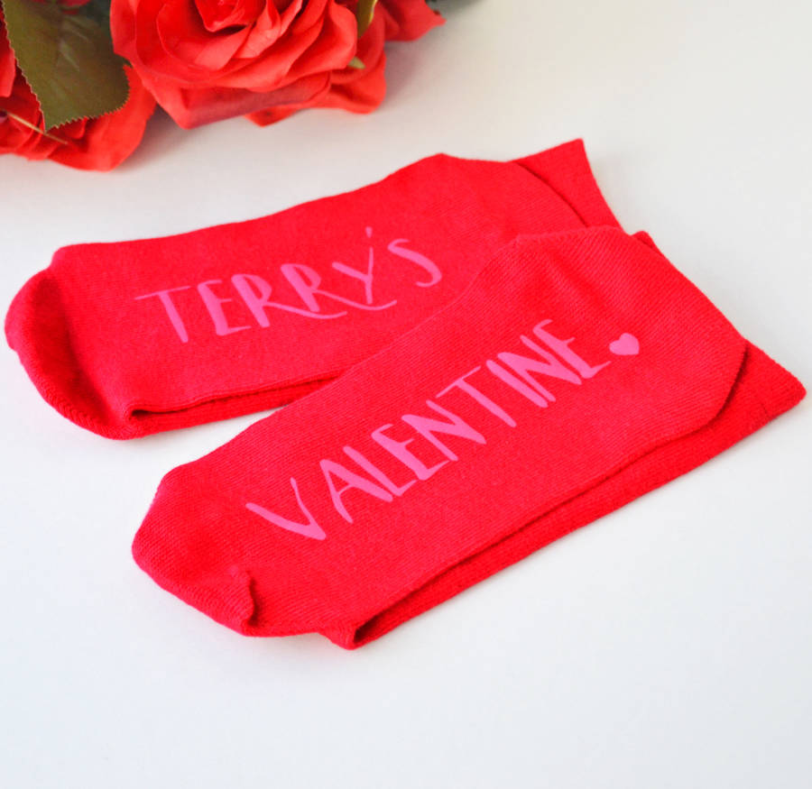 Personalised Valentine Socks By Solesmith 1920