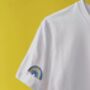 Everything Will Be Ok Sun With Rainbow Sleeve T Shirt, thumbnail 2 of 3