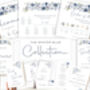 Wedding Choose A Seat Sign Winter Blue Floral, thumbnail 5 of 5
