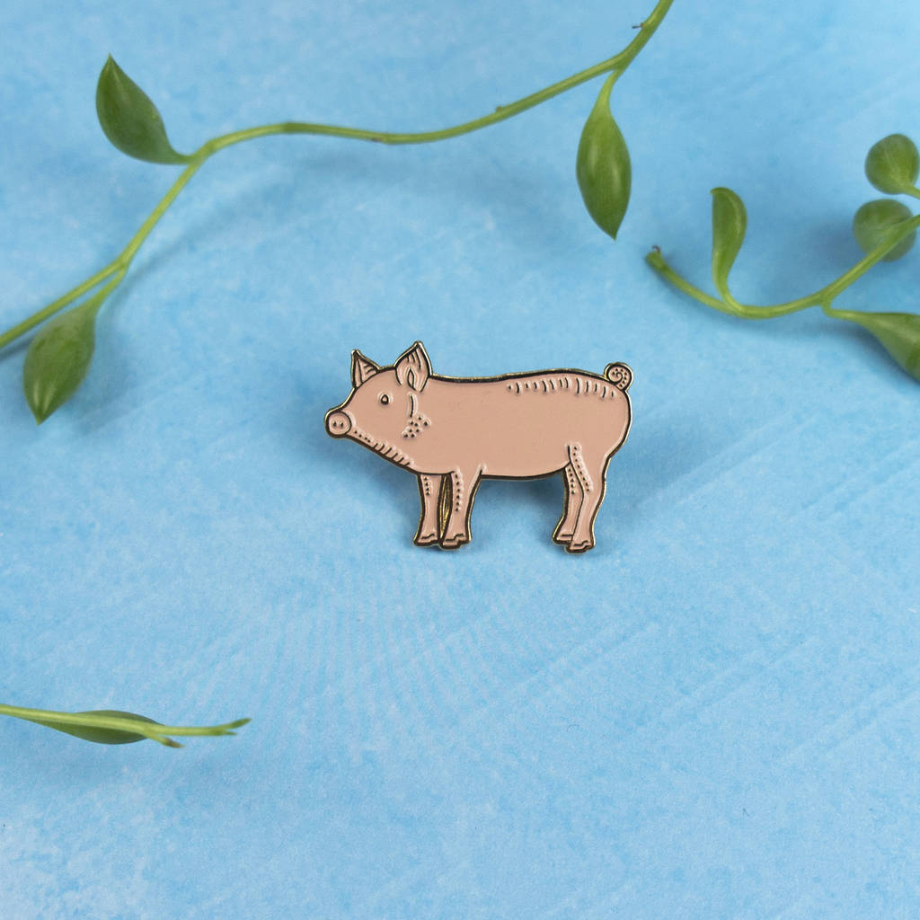 pig pin by darwin designs | notonthehighstreet.com