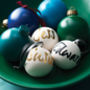 Personalised Ceramic Christmas Bauble, thumbnail 1 of 5