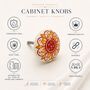 Sunflare Blossom Round Shaped Ceramic Knob, thumbnail 7 of 9
