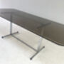 Mid Century Pieff Glass Dining Table, Large Width 198cm, thumbnail 8 of 12
