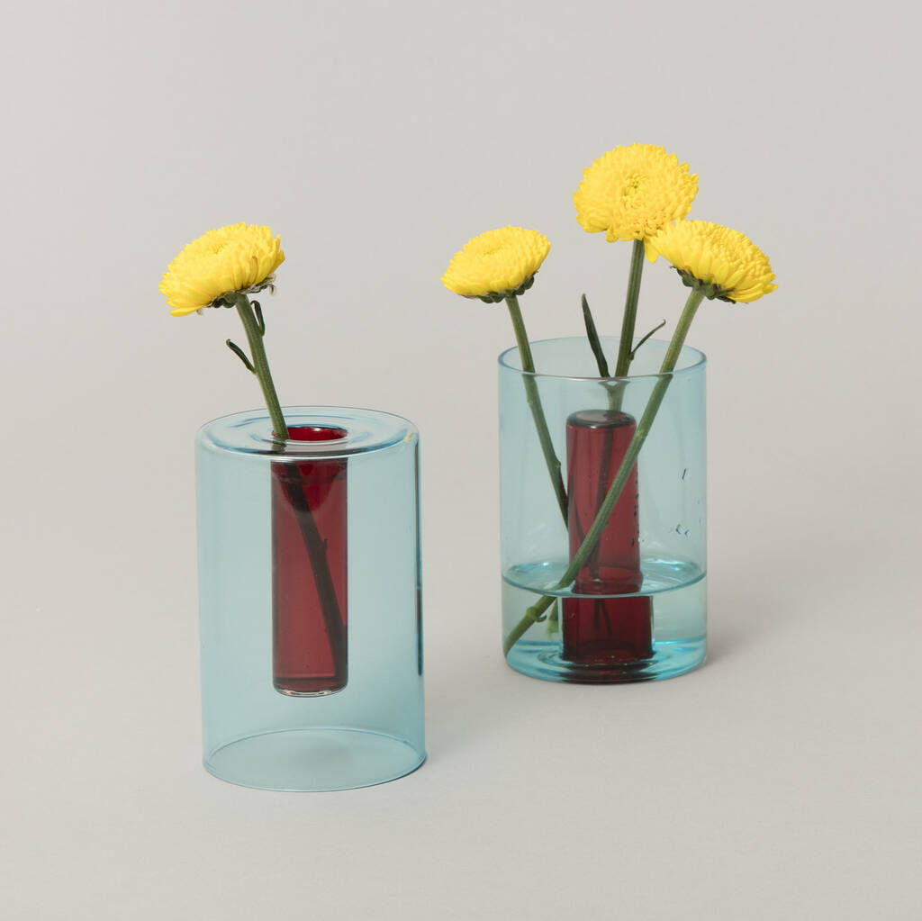 Mini Reversible Glass Vase By Block Design 7521