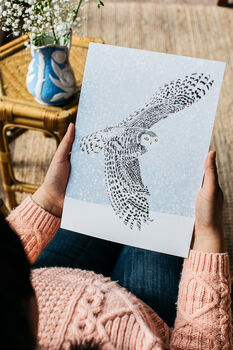 Snowy Owl Art Print, 2 of 2