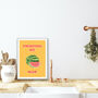 Twisting My Melons Man Kitchen Print, thumbnail 3 of 3