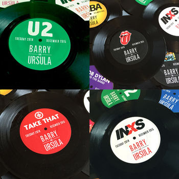 Vinyl Record Wedding Table Numbers / Names, 6 of 12