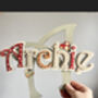 Flower Name Sign Girls Personalised Door Sign Wooden, thumbnail 11 of 12