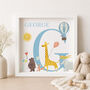 Personalised Safari Parade Name Print For Boy Or Girl, thumbnail 6 of 8