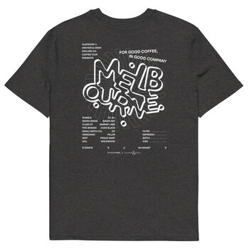 Melbourne Coffee Scene Cotton Embroidered T Shirt, 5 of 12