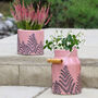 Spring Fern Pink Ceramic Milk Churn Vase Easter Gift, thumbnail 8 of 10