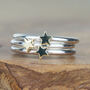 Handmade Silver And Gold Star Ring, thumbnail 5 of 8