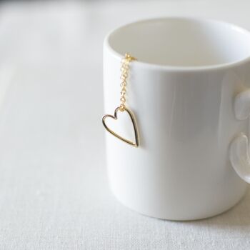 Gold Plated Heart Necklace, 4 of 6