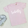 Personalised Name With Heart Kids T Shirt, thumbnail 1 of 4