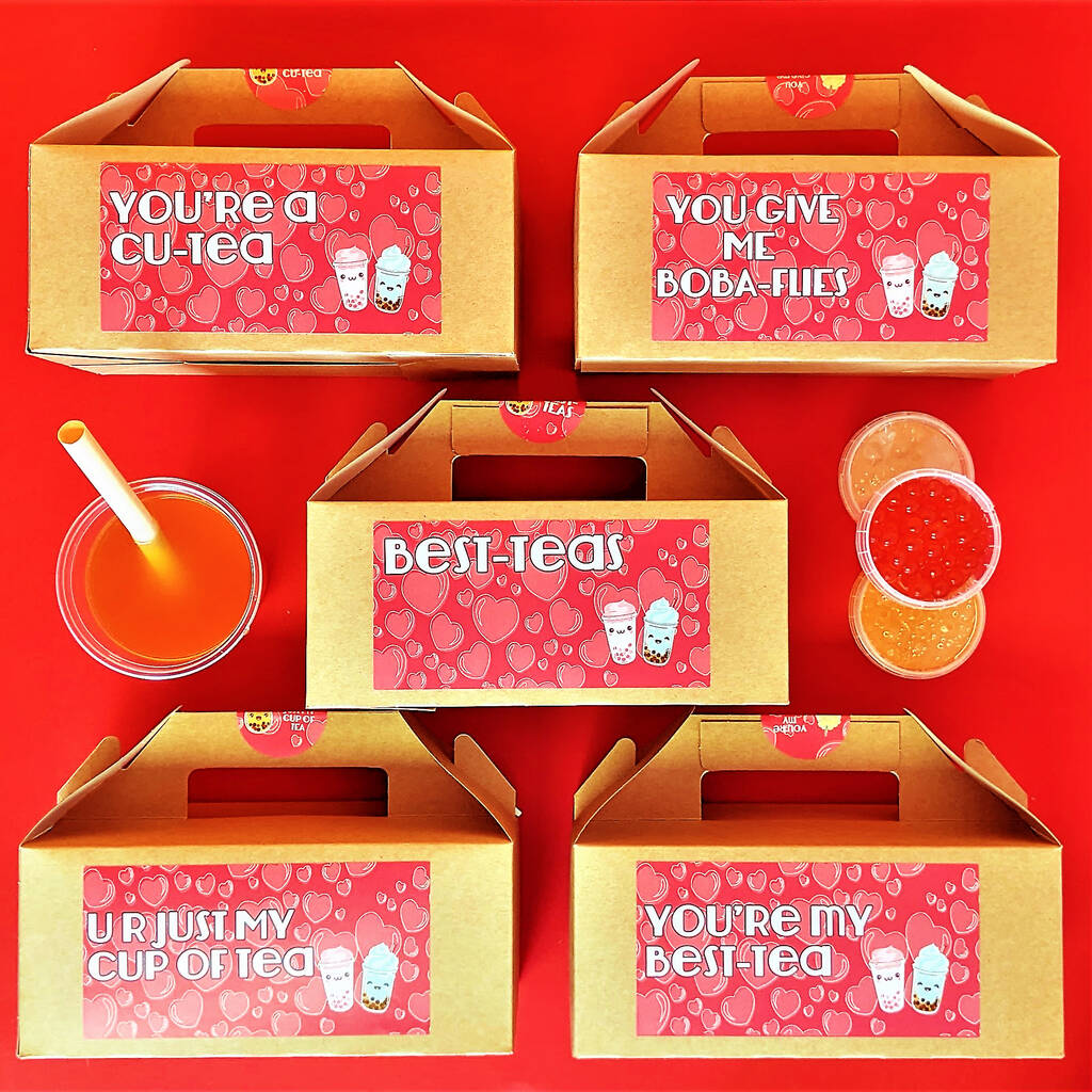 Personalised Love Bubble Tea Kit By MixPixie