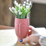 Pink Face Outline Vase, thumbnail 1 of 2