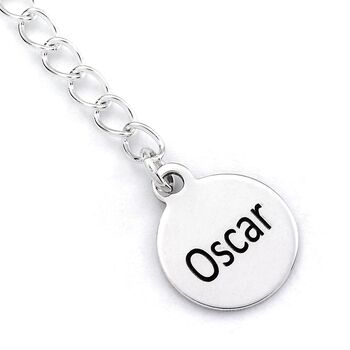 Personalised Sterling Silver Sloth Necklace, 6 of 9