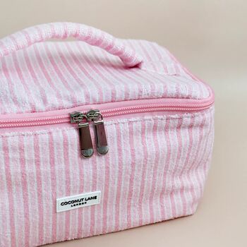 Travel Towel Vanity Case Powder Stripes, 3 of 3