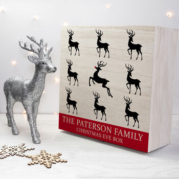 Personalised Reindeer Family Christmas Eve Box, 4 of 6