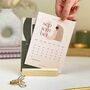 2024 Desk Calendar With Refillable Cards And Wood Stand, thumbnail 7 of 9