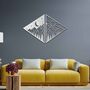 Day And Night Triangular Wall Art Wooden Decor, thumbnail 7 of 9