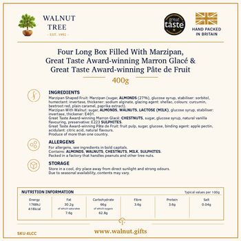 26 Piece Marzipan Fruits, Vegetables And Walnut Marzipan Gift Box – 380g, 5 of 7