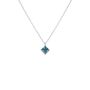 Sterling Silver Pendant Birthstone Necklace March Aquamarine, thumbnail 4 of 6