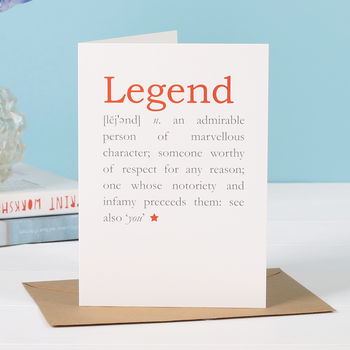 Legend Definition Personalised Retirement Card, 5 of 6