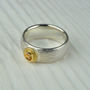 Silver And Gold Mandarin Garnet Ring, thumbnail 3 of 4