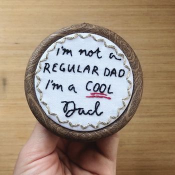 Cool Dad Father’s Day Embroidered Badge And Keepsake, 6 of 8