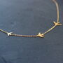 Bird Pendant Choker Necklace 18ct Gold Plated Jewellery, thumbnail 3 of 7