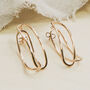 Sterling Silver Two Way Curve Stud Earrings, thumbnail 6 of 8